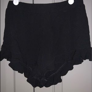 Black flowy shorts